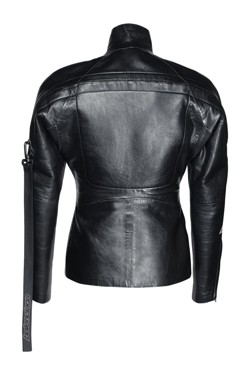 Balenciaga Shiny Leather Scuba Jacket Fall/Winter 2020 FW20 Runway Show Piece Outerwear Luxury Fashion House Demna Gvasalia Drop Date Release Information Expensive $5800 USD