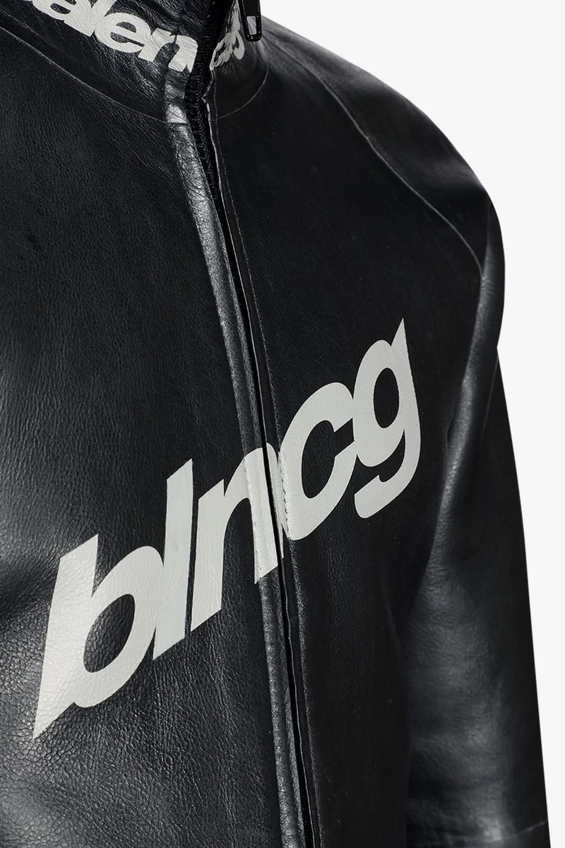 Balenciaga Shiny Leather Scuba Jacket Fall/Winter 2020 FW20 Runway Show Piece Outerwear Luxury Fashion House Demna Gvasalia Drop Date Release Information Expensive $5800 USD