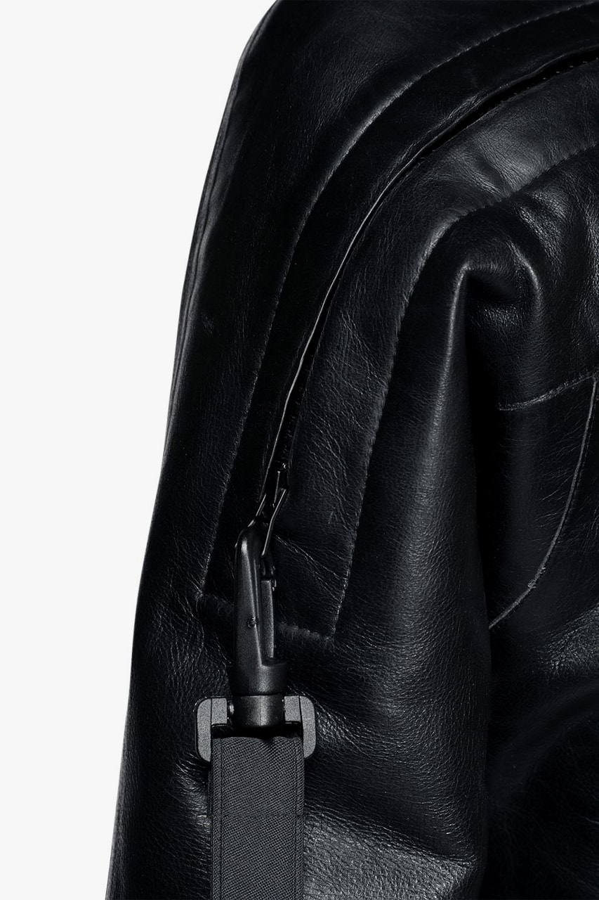 Balenciaga Shiny Leather Scuba Jacket Fall/Winter 2020 FW20 Runway Show Piece Outerwear Luxury Fashion House Demna Gvasalia Drop Date Release Information Expensive $5800 USD
