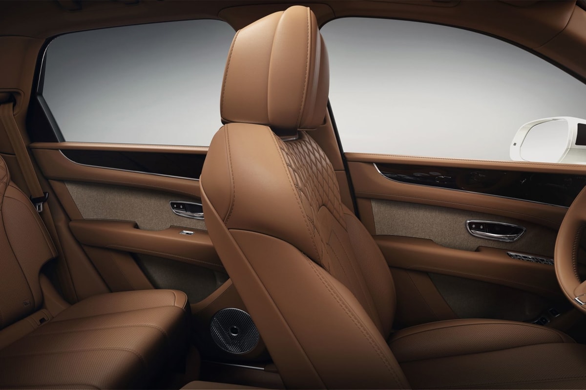 bentley british britain automaker luxury premium tweed fabric material trim option car cabin interior decoration