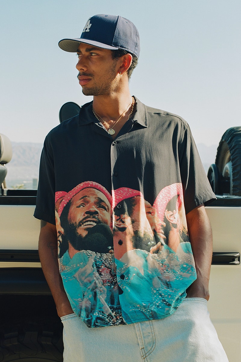 Better™️ Gift Shop Pays Homage to Motown® Legend In Marvin Gaye Poplin Camp Shirt soul Detroit Singer RnB Legend Artist Toronto Avi Gold 