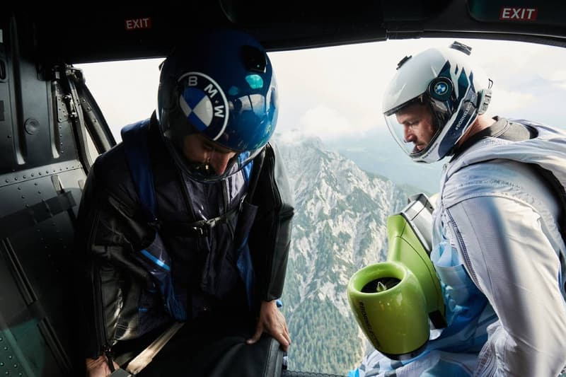 BMW i Electric Wingsuit #NEXTGen 2020 Aerodynamics Testing Center Flying Skydiving Future Superhero Electricity Jets Turbines 20 HP Motor Fly Future Tech