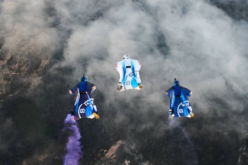 BMW i Electric Wingsuit #NEXTGen 2020 Aerodynamics Testing Center Flying Skydiving Future Superhero Electricity Jets Turbines 20 HP Motor Fly Future Tech
