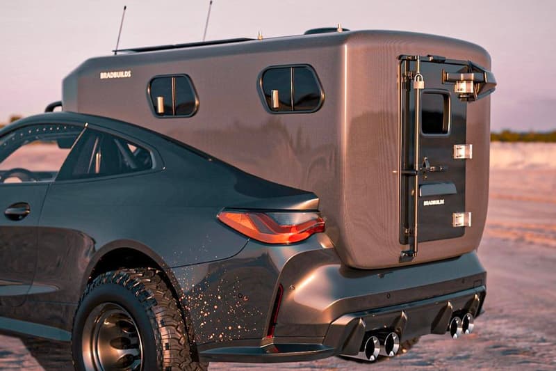 BradBuild Widebody BMW M4 Camper renders 3D Youtube Tesla Model S Off-roading Camper Outdoors BFGoodrich