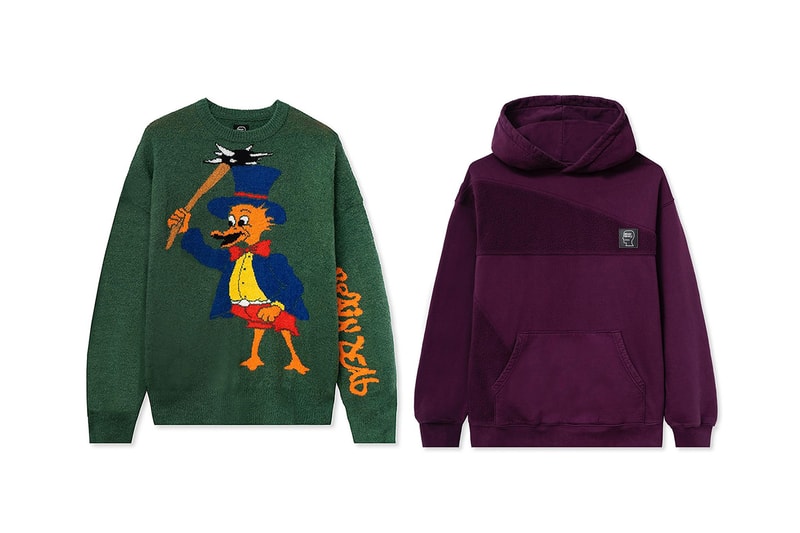 brain dead duck sweater pink green hoodie blue zip up jacket sweatpants release info photos
