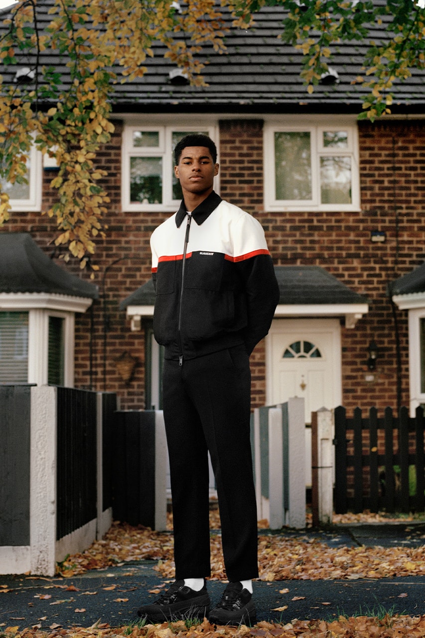 Burberry Marcus Rashford mbe supports youth charities football child poverty petition UK government