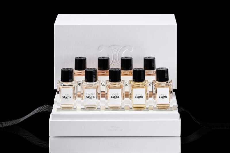 CELINE Haute Parfumerie Coffret Miniatures 9 x 10ml Bottles 17th Century Design Hedi Slimane Fragrances Luxury Gift Guide Christmas Present Scents Perfume Aftershave Smell 