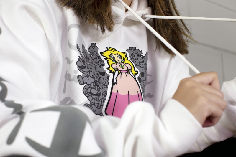nintendo champion super mario bros 35th anniversary celebration limited edition collection hoodies t shirts pants bowser princess peach luigi reverse weave 