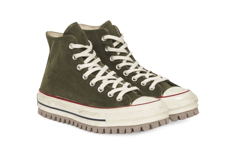 Converse Chuck 70 Canvas LTD Hi Sneakers "Forest Green" Trek Trail 169932C 906 Hiking Chunky Shoe Footwear Drop Date Release Information Slam Jam Milano OrthoLite Khaki FW20 Fall Winter 2020 