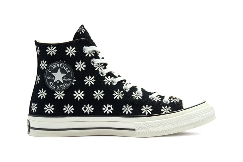 Converse Chuck 70 "Holiday Sweater" Pack Release "Ash Stone/Egret/Obsidian" 169352MP "Black/Egret" Sneaker Drop Date Closer Look Christmas Jumper Fall Winter 2020 FW20 Kicks Shoes Trainer High Tops Chucks OG