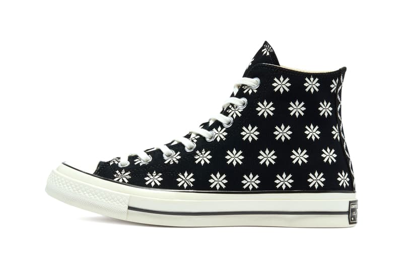 Converse Chuck 70 "Holiday Sweater" Pack Release "Ash Stone/Egret/Obsidian" 169352MP "Black/Egret" Sneaker Drop Date Closer Look Christmas Jumper Fall Winter 2020 FW20 Kicks Shoes Trainer High Tops Chucks OG