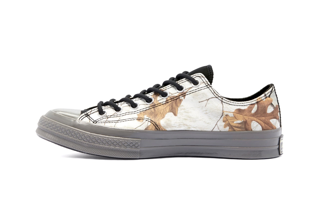 Converse よりリアルツリーのカモ柄を配した GORE-TEX® 搭載の Chuck 70 が登場 converse gore tex chuck 70 RealTree camo print details