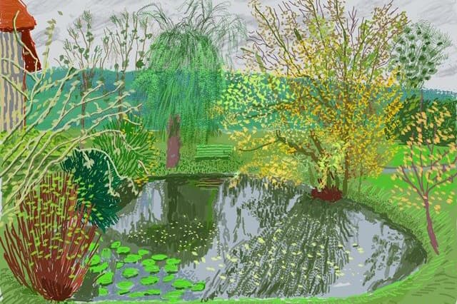 david hockney ipad drawings of hope coronavirus lockdown