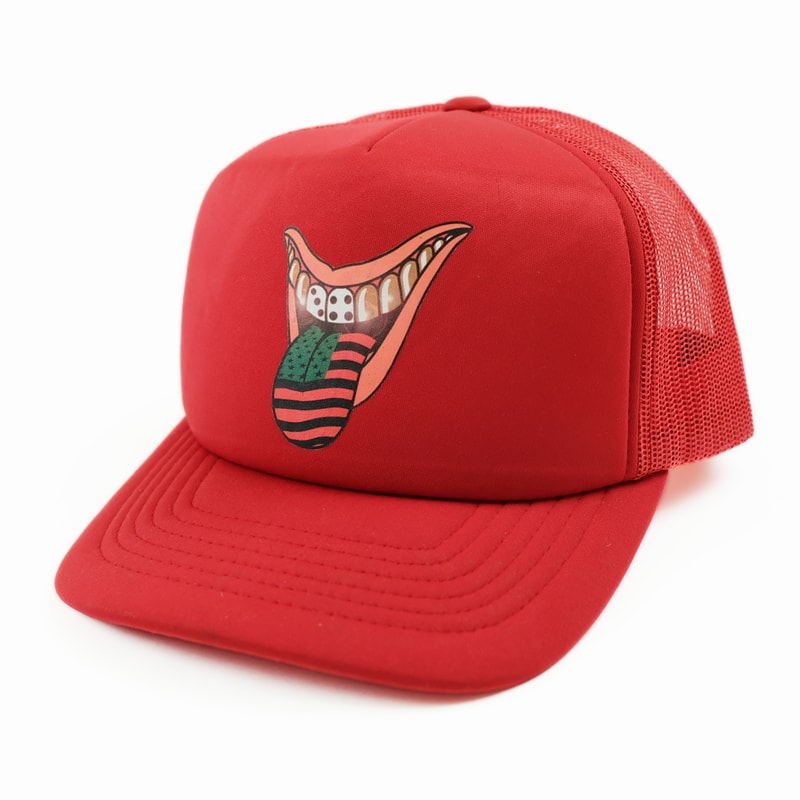 Denim Tears "Lips Portrait 2" Capsule Collection tremaine emory red pink sweatsuit hat