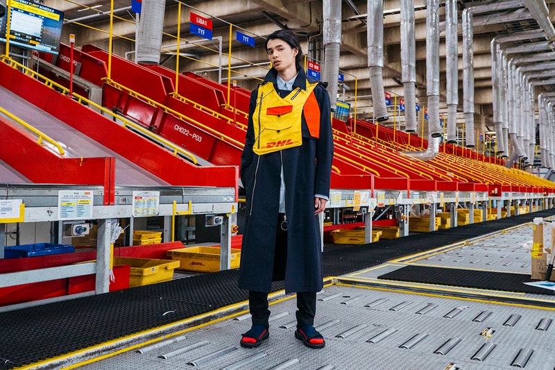 DHL Collaborates with Japanese Brand YUKI HASHIMOTO at Rakuten Tokyo Fashion Week Recycling Japan Streetwear HYPEBEAST