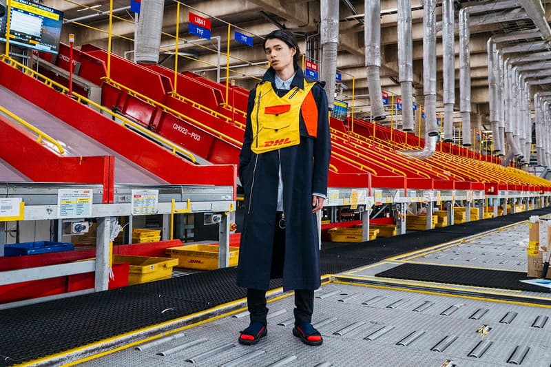 DHL Collaborates with Japanese Brand YUKI HASHIMOTO at Rakuten Tokyo Fashion Week Recycling Japan Streetwear HYPEBEAST
