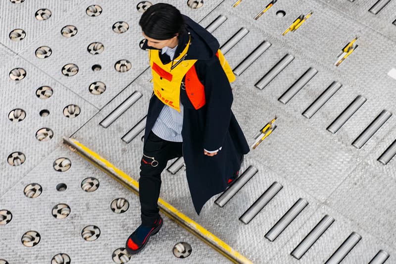 DHL Collaborates with Japanese Brand YUKI HASHIMOTO at Rakuten Tokyo Fashion Week Recycling Japan Streetwear HYPEBEAST