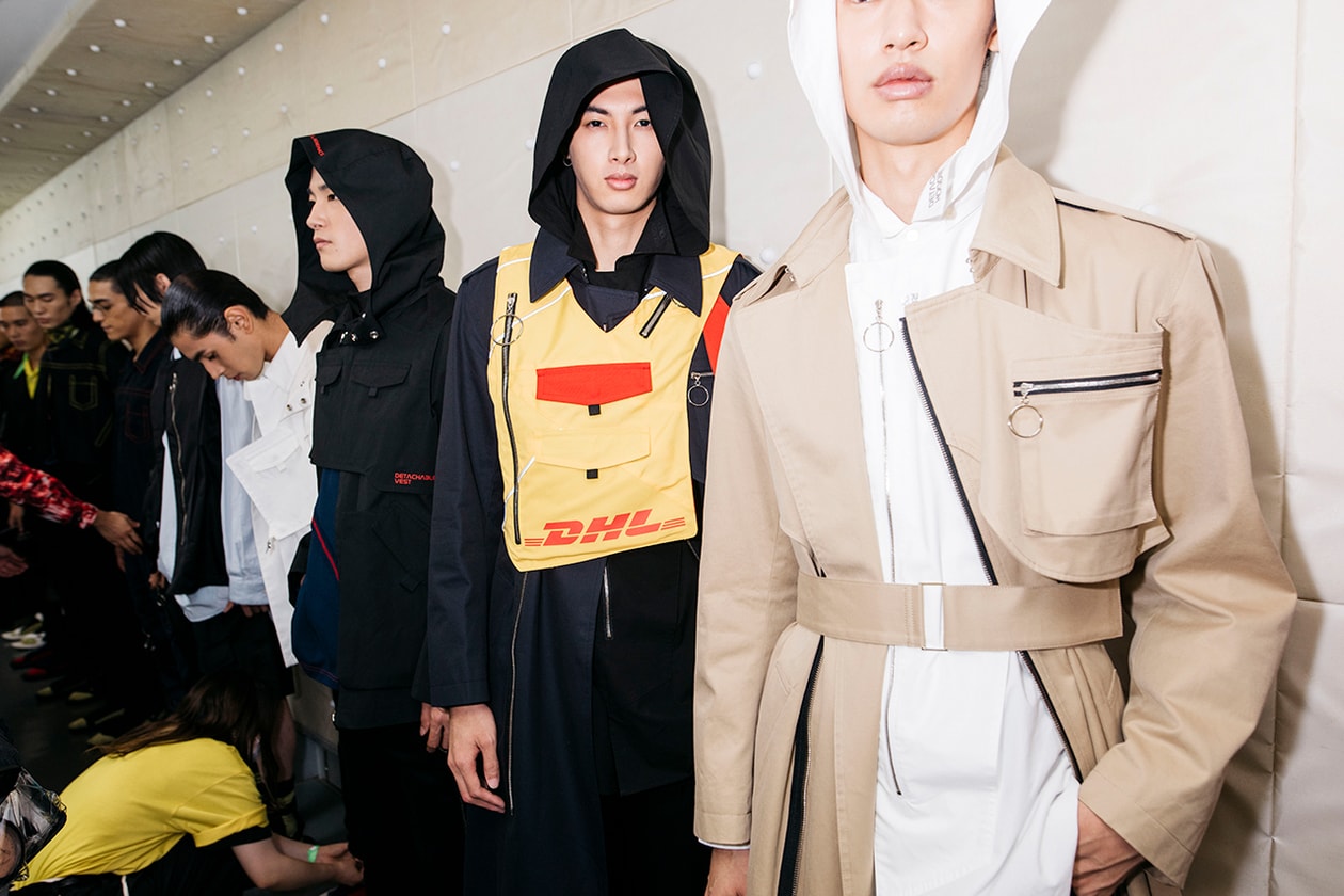 DHL Collaborates with Japanese Brand YUKI HASHIMOTO at Rakuten Tokyo Fashion Week Recycling Japan Streetwear HYPEBEAST
