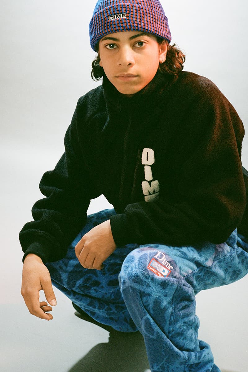 Dime Holiday 2020 Collection Lookbook Release Info girl who fleece Puffer Sweater Crewneck hoodie beanie sweatpants t shirt hoodie