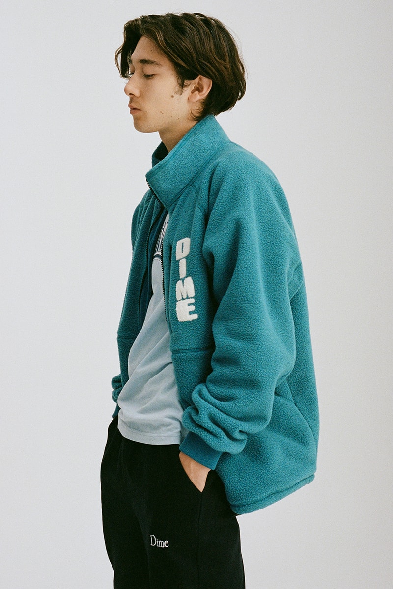 Dime Holiday 2020 Collection Lookbook Release Info girl who fleece Puffer Sweater Crewneck hoodie beanie sweatpants t shirt hoodie