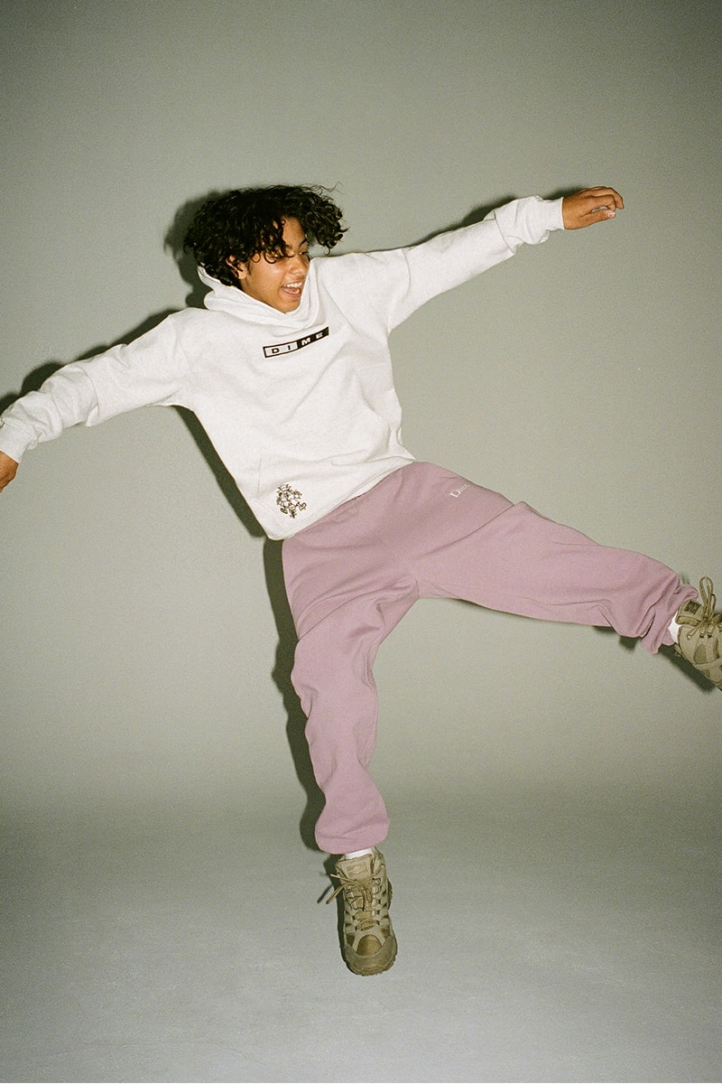 Dime Holiday 2020 Collection Lookbook Release Info girl who fleece Puffer Sweater Crewneck hoodie beanie sweatpants t shirt hoodie