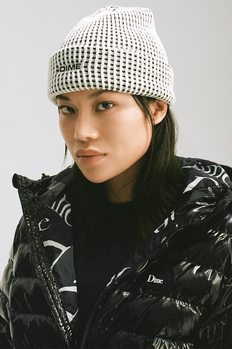 Dime Holiday 2020 Collection Lookbook Release Info girl who fleece Puffer Sweater Crewneck hoodie beanie sweatpants t shirt hoodie