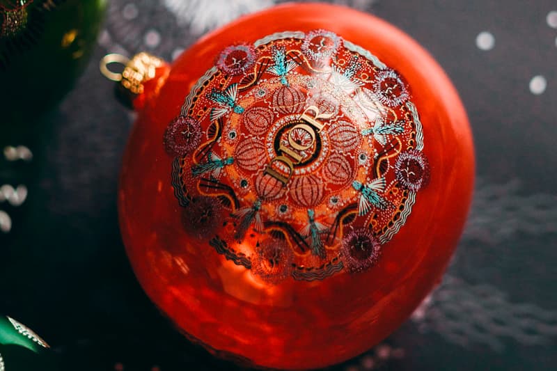 Dior Luminarie Set of 4 Christmas Ornaments Release Maria Grazia Chiuri Cruise Collection Xmas Luxury Premium Glass Ornaments bulbs