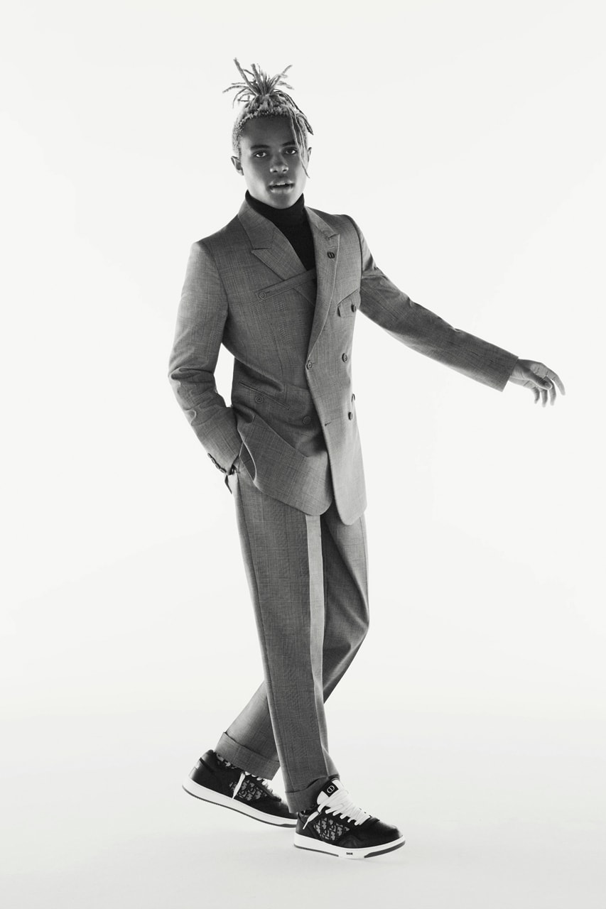 Dior Men's "Modern Tailoring" Kim Jones Capsule Collection Suits Blazer Double-Breasted Harrington Workwear Jacket B27 New Sneaker Loafer CD Lookbook