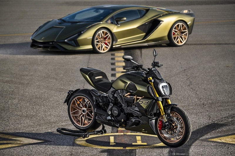 ducati diavel 1260 power cruiser lamborghini hypercar motorcycle sian fkp 37 