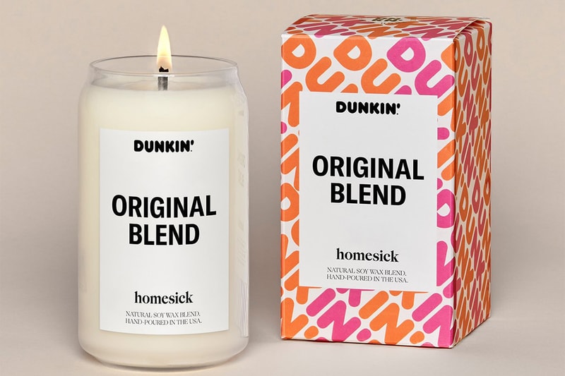 Dunkin Donuts Homesick Candles original blend old fashioned Release info