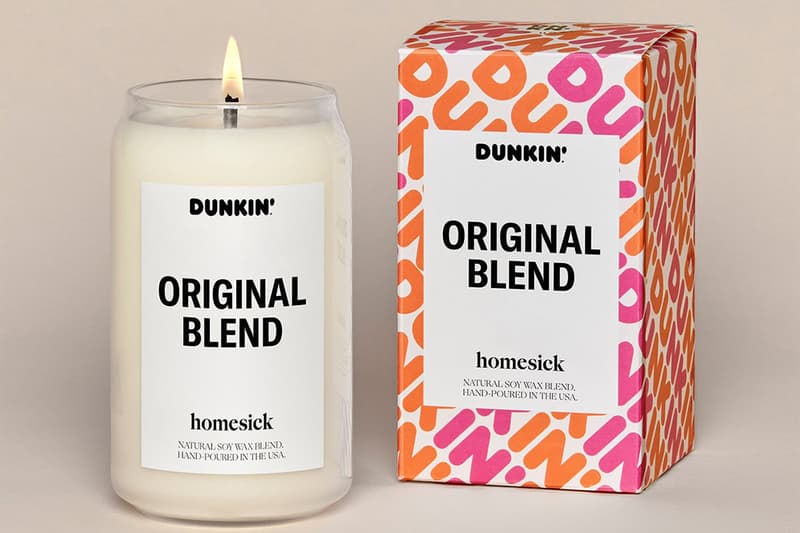 Dunkin Donuts Homesick Candles original blend old fashioned Release info