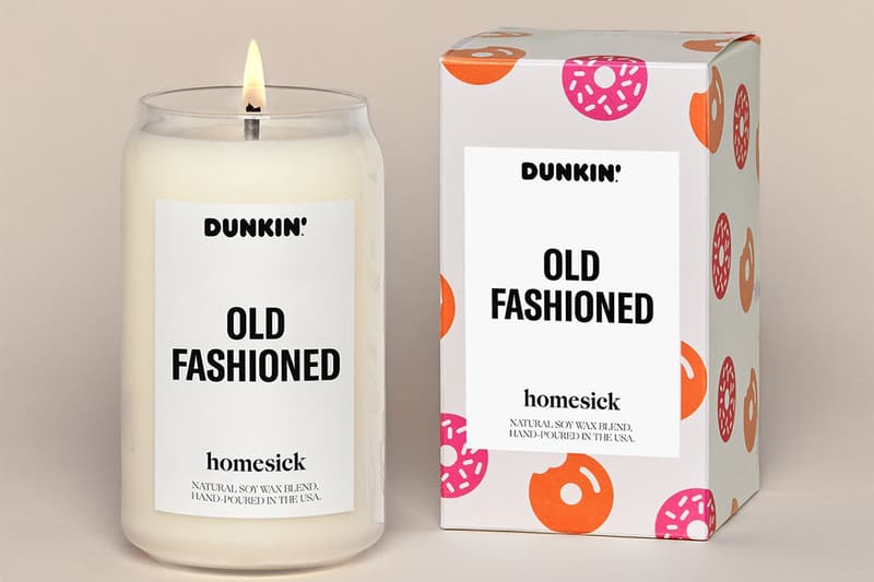 Dunkin Donuts Homesick Candles original blend old fashioned Release info