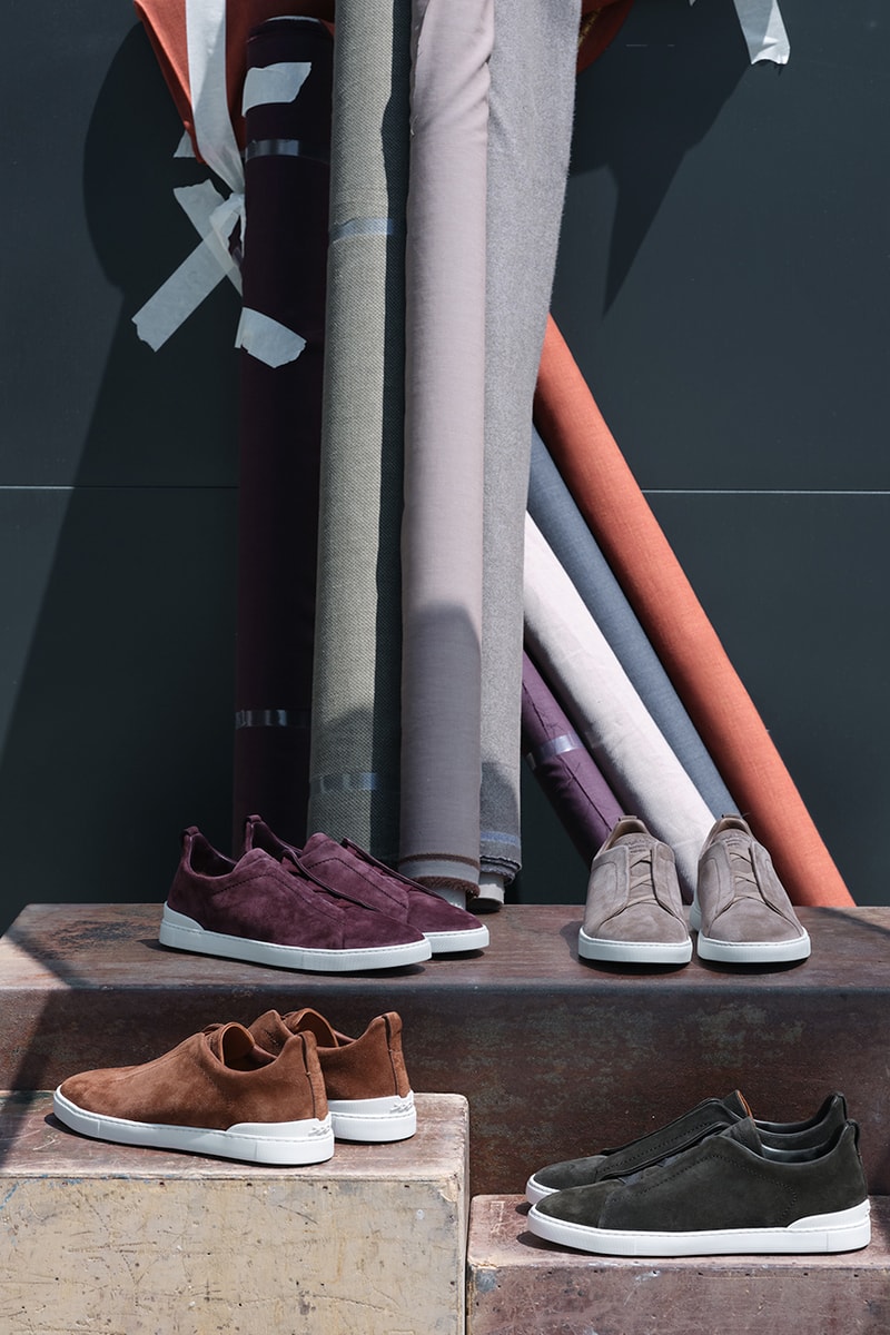 Ermenegildo Zegna Launches Minimal Triple Stitch Sneaker Footwear Contemporary Lightweight HYPEBEAST 