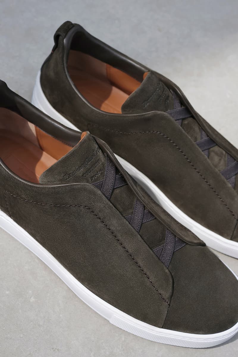 Ermenegildo Zegna Launches Minimal Triple Stitch Sneaker Footwear Contemporary Lightweight HYPEBEAST 