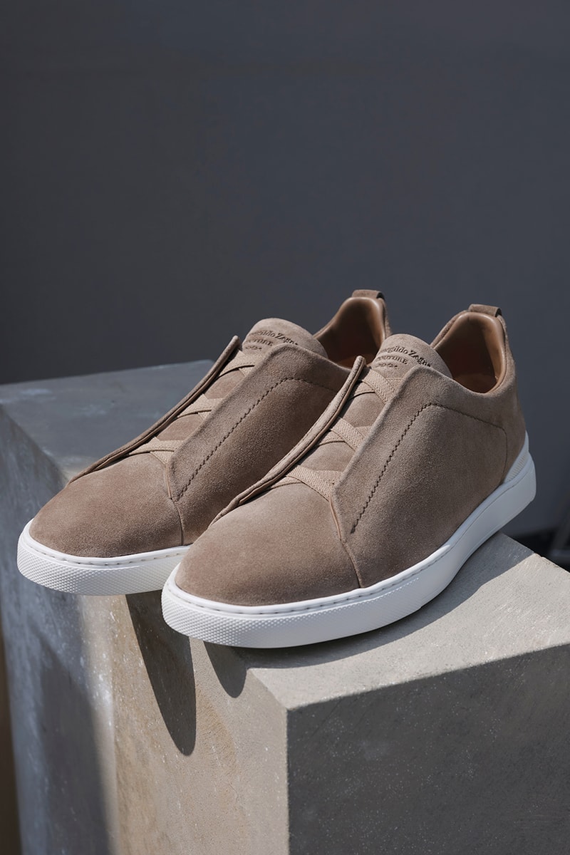 Ermenegildo Zegna Launches Minimal Triple Stitch Sneaker Footwear Contemporary Lightweight HYPEBEAST 