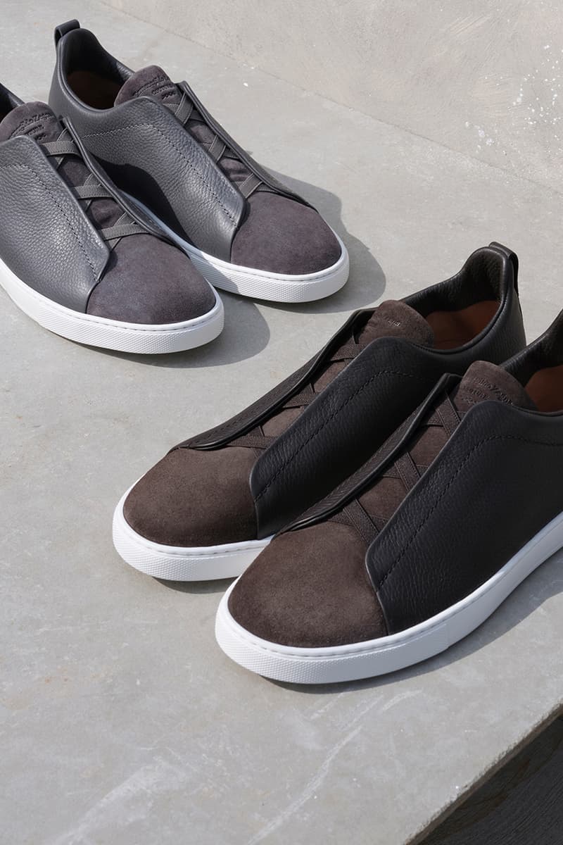 Ermenegildo Zegna Launches Minimal Triple Stitch Sneaker Footwear Contemporary Lightweight HYPEBEAST 