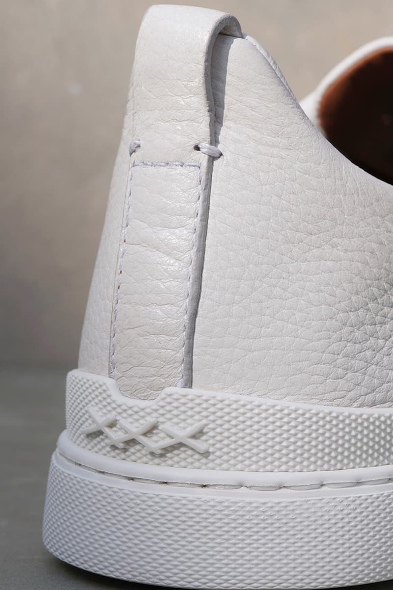 Ermenegildo Zegna Launches Minimal Triple Stitch Sneaker Footwear Contemporary Lightweight HYPEBEAST
