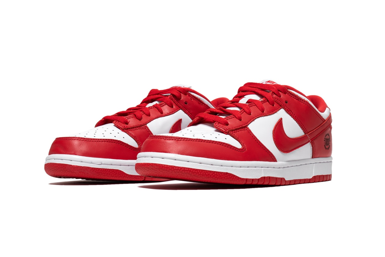 extra butter nike dunk low university red saint johns lasered graphic charity raffle hour children official release date entry info photos price store list buying guide