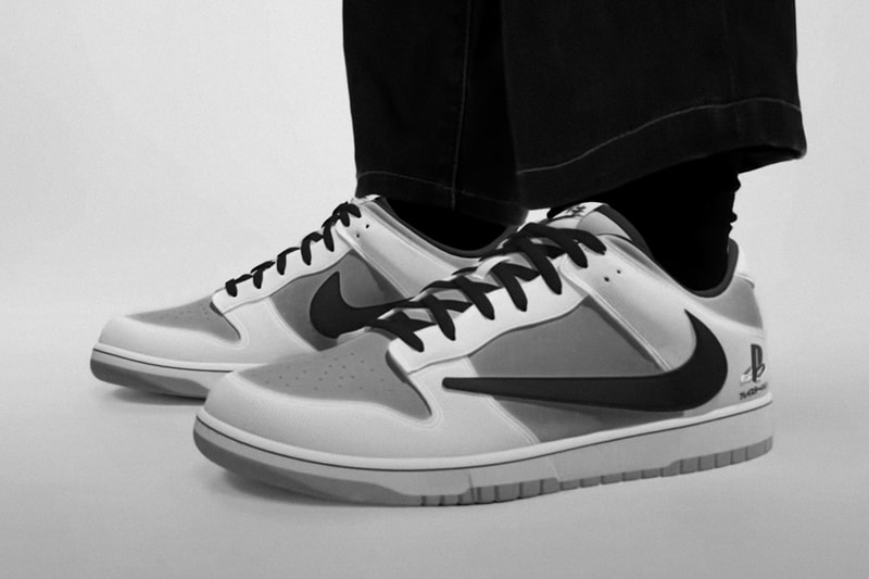 Fake Travis Scott Sony PlayStation Nike Dunk Lows Production Look Cactus Jack
