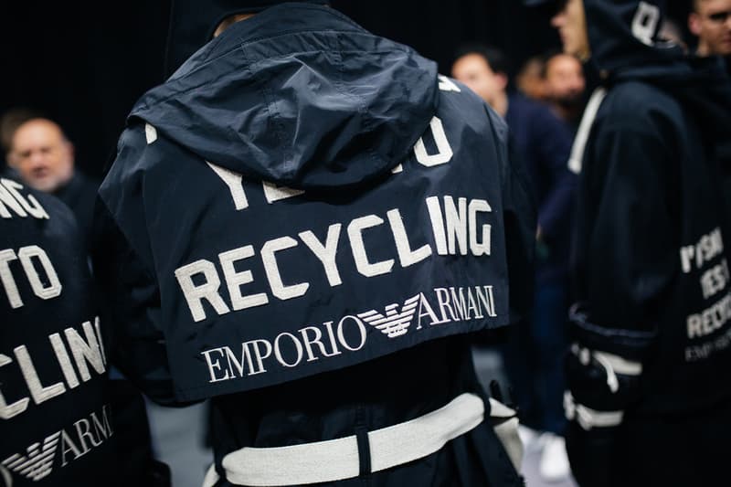 How Armani's R-EA Collection Sets a New Standard for the World of Luxury Fashion Emporio Armani Sustainable Fashion Biodegradable Fibers Streetwear HYPEBEAST