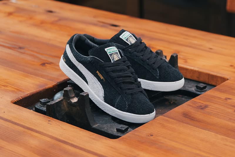 footpatrol puma suede release information black white formstripe buy cop purchase sneaker