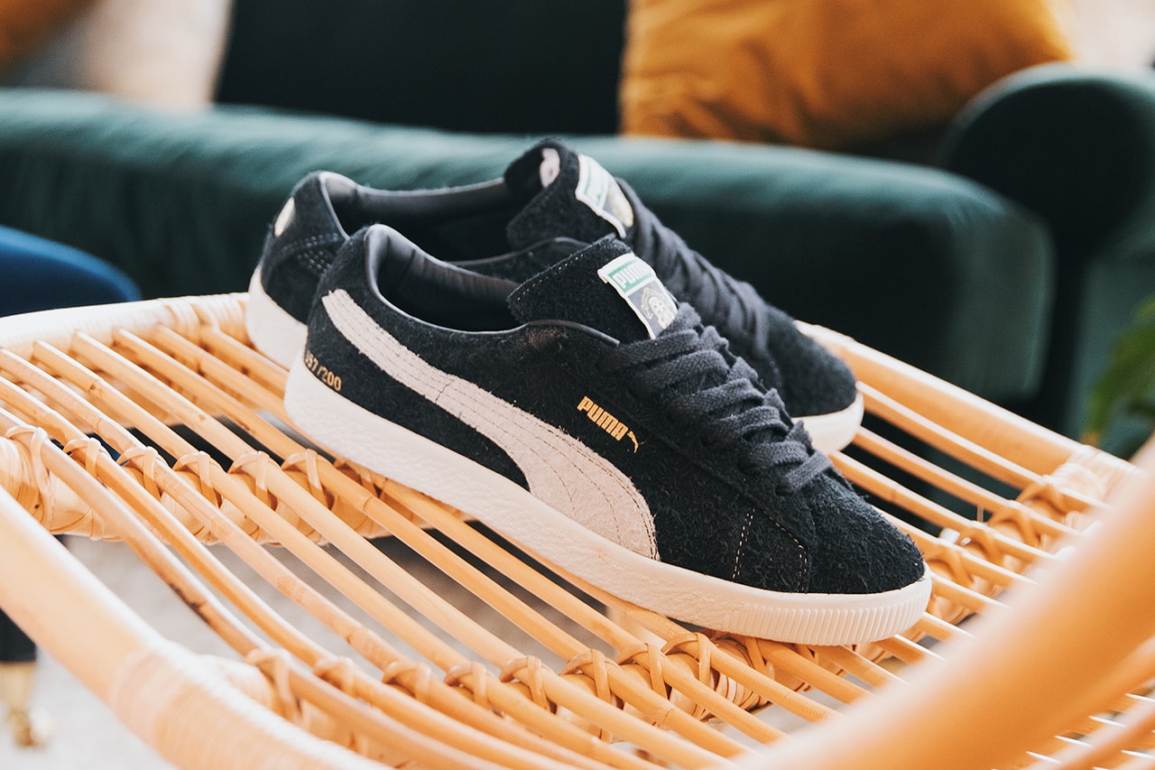 footpatrol puma suede release information black white formstripe buy cop purchase sneaker