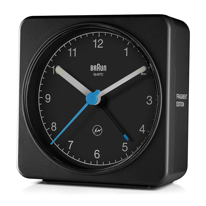 fragment design x Braun for Dieter Rams Exhibit isetan mitsukoshi vitsoe clock wall hiroshi fujiwara history classic large analogue wall clock alarm