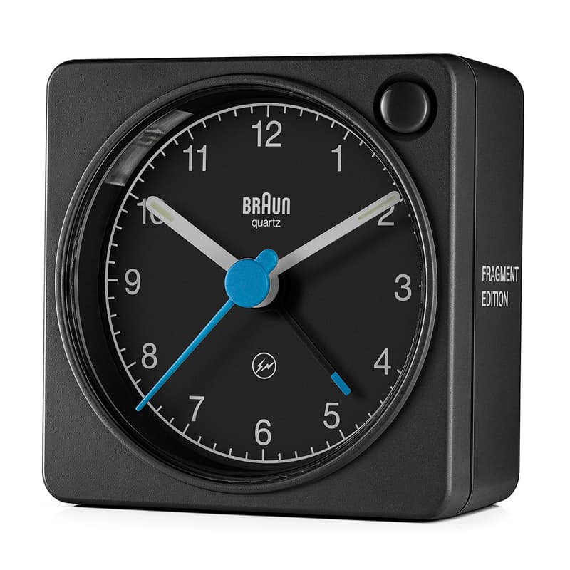 fragment design x Braun for Dieter Rams Exhibit isetan mitsukoshi vitsoe clock wall hiroshi fujiwara history classic large analogue wall clock alarm