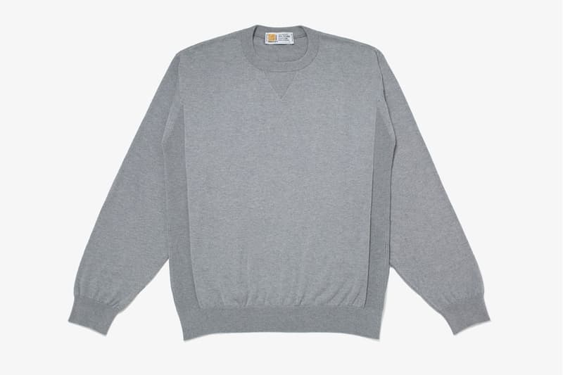 fragment design x John Smedley Sea Island Cotton Sweatshirt fall winter 2020 fw20 hiroshi fujiwara collaboration collection tee shirt