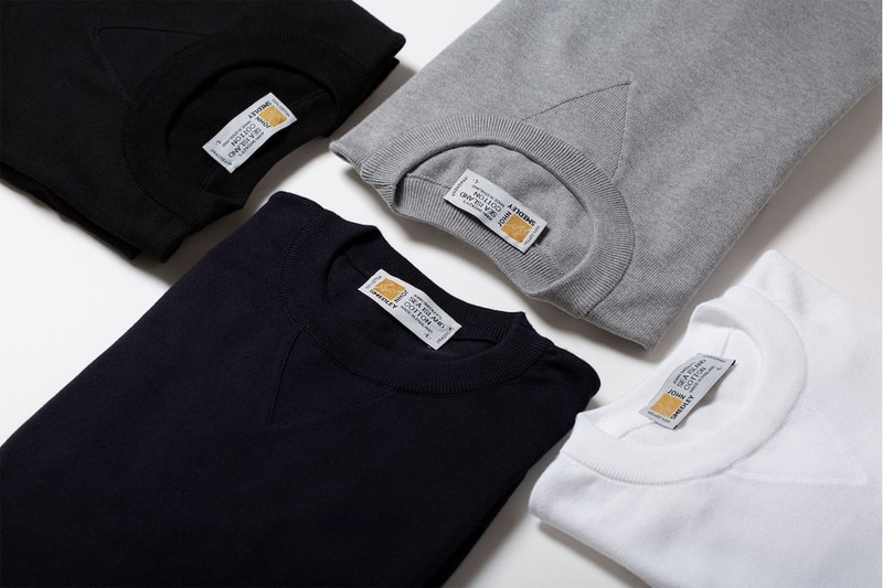 fragment design x John Smedley Sea Island Cotton Sweatshirt fall winter 2020 fw20 hiroshi fujiwara collaboration collection tee shirt