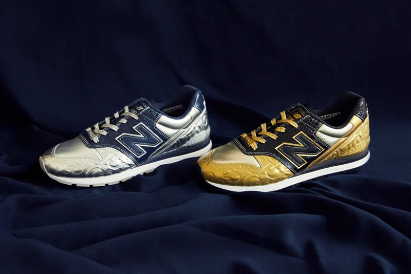 navy blue and gold new balance