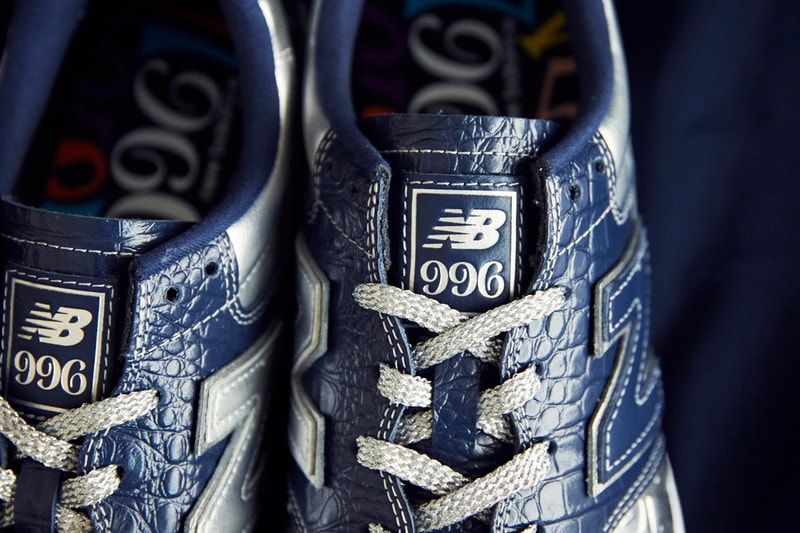 franck muller new balance 996 collaboration navy blue black metallic gold silver official release date info photos price store list buying guide