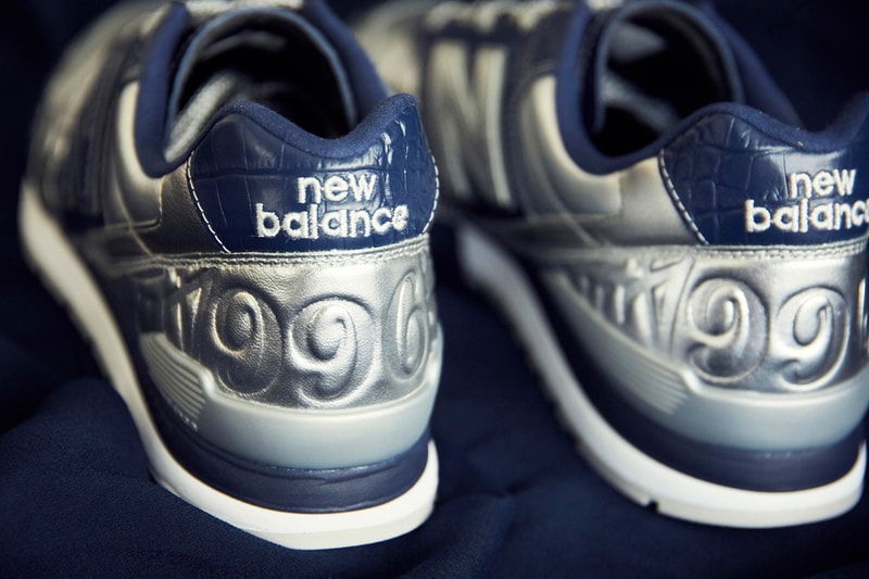 franck muller new balance 996 collaboration navy blue black metallic gold silver official release date info photos price store list buying guide