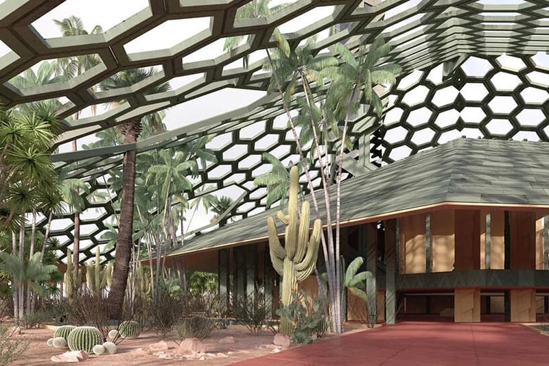 frank lloyd wright unbuilt oasis arizona capitol architecture design renderings visualizations